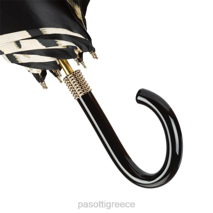 ομπρέλα | PASOTTI 189 1409-29 b17 - μαύρη ομπρέλα τίγρης διπλό ύφασμα 2N6B8411 για άνδρες και γυναίκες